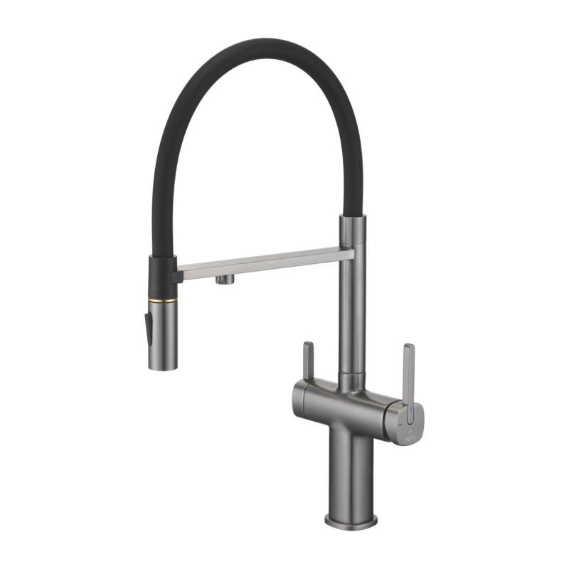 Смеситель для кухни с гибким изливом ROSE R358 R358T Смеситель для кухни с гибким изливом ROSE R358 R358T