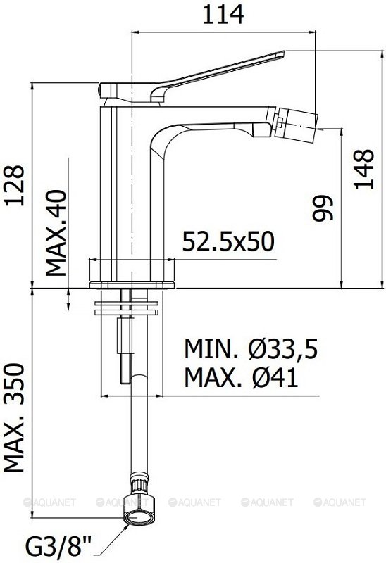 Смеситель для биде Paffoni Tilt TI131CR Смеситель для биде Paffoni Tilt TI131CR