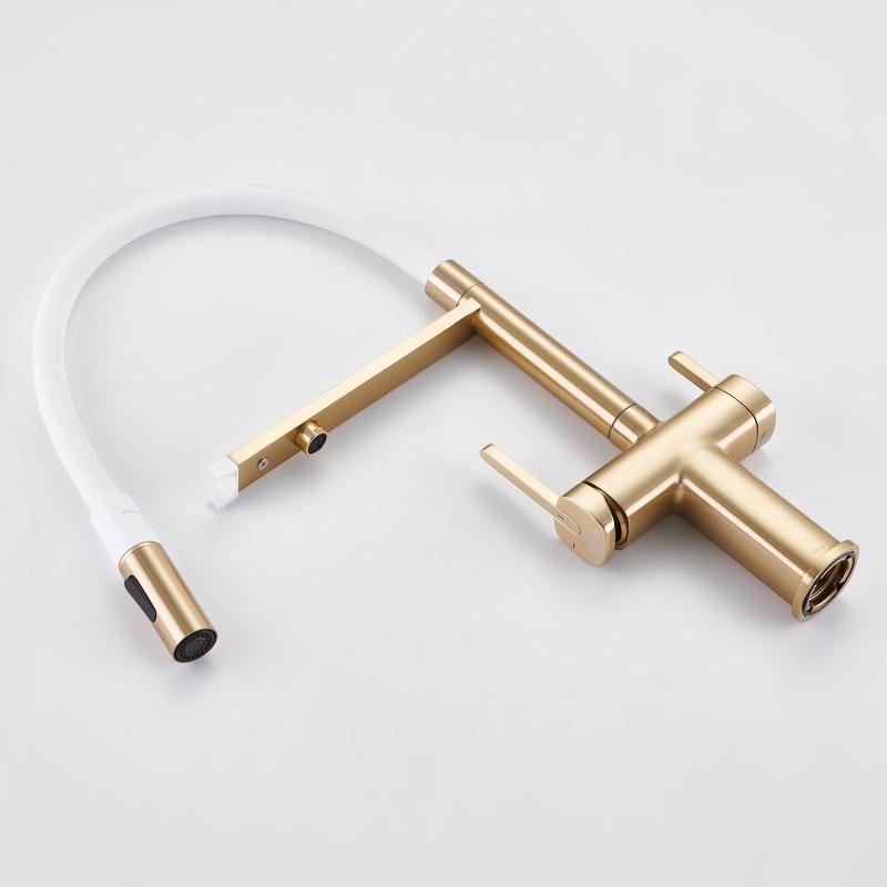 Смеситель для кухни с гибким изливом ROSE R358 R358G Смеситель для кухни с гибким изливом ROSE R358 R358G