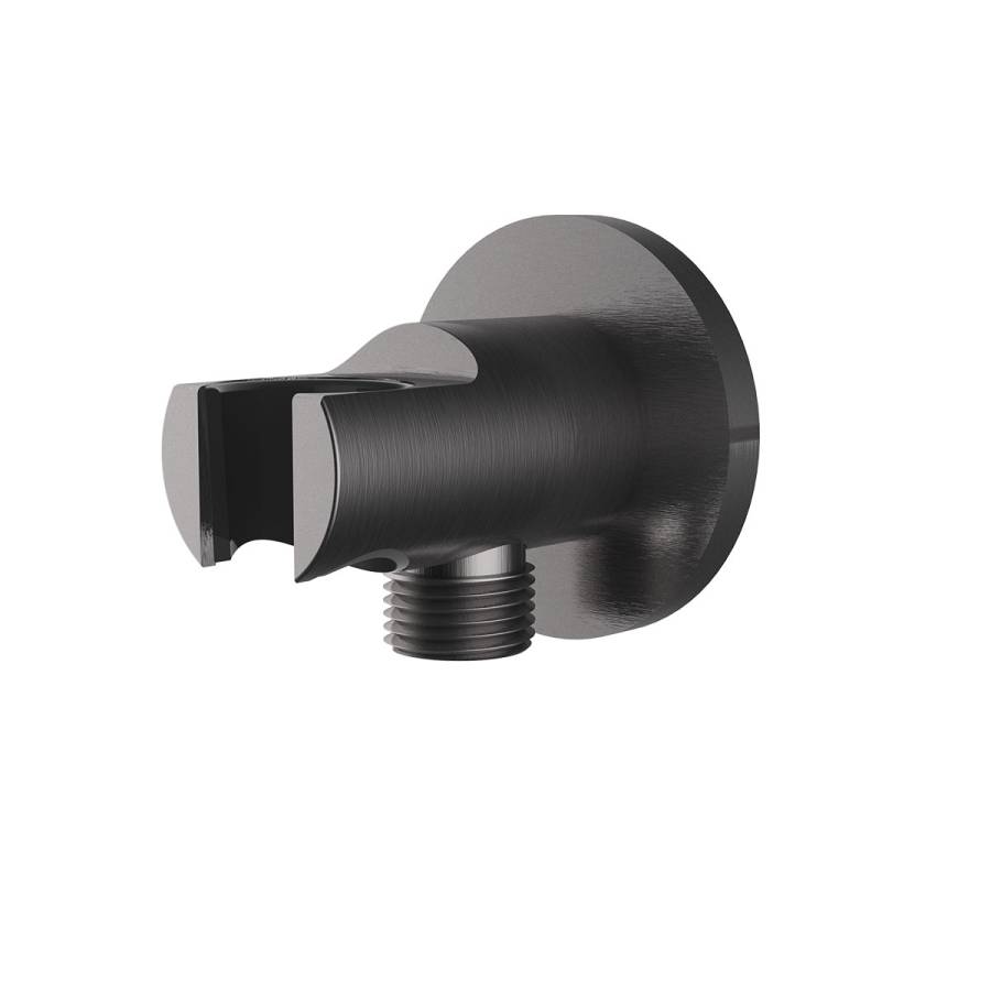 Держатель ручного душа VSC-31GM с подводом воды, вороненая сталь Держатель ручного душа VSC-31GM с подводом воды, вороненая сталь