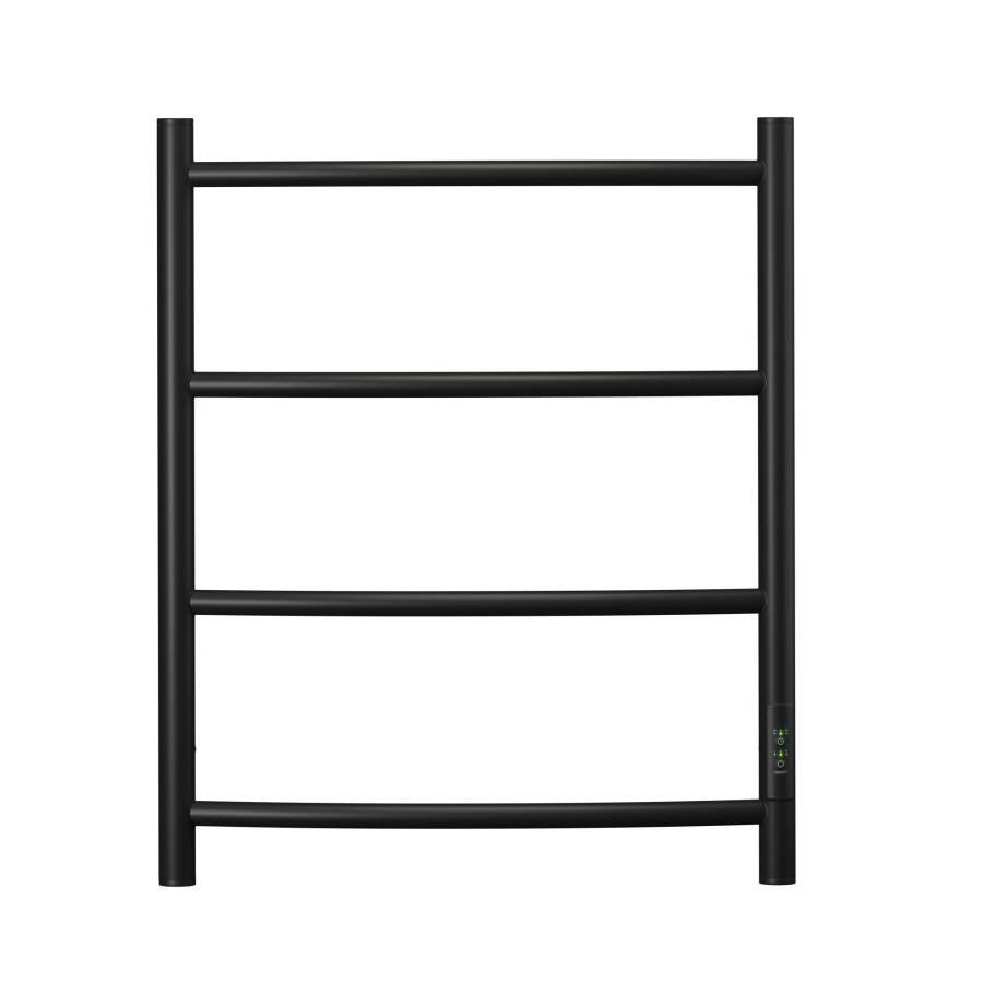 Полотенцесушитель электрический Point Афина PN04856B П4 500x600 диммер справа, черный Полотенцесушитель электрический Point Афина PN04856B П4 500x600 диммер справа, черный