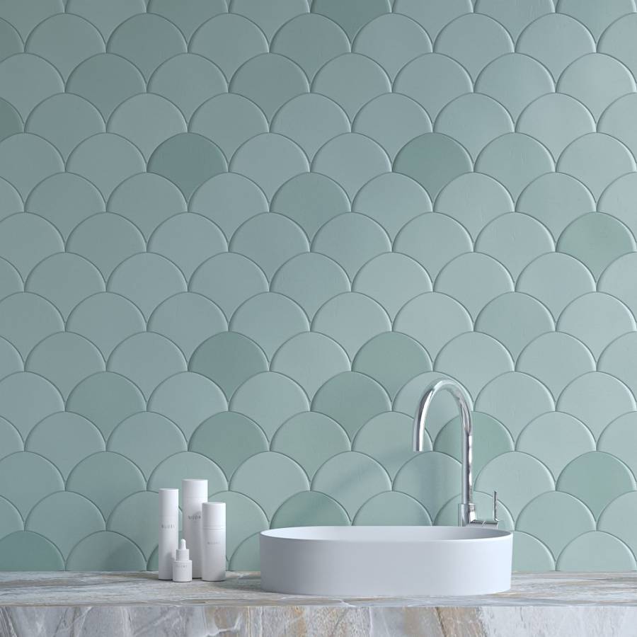 Плитка Escamas Dynamic Skylight 15,5х17 Плитка Escamas Dynamic Skylight 15,5х17