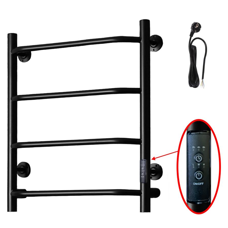 Полотенцесушитель Пэк сп 6 60х50 черный ВГП Полотенцесушитель Пэк сп 6 60х50 черный ВГП