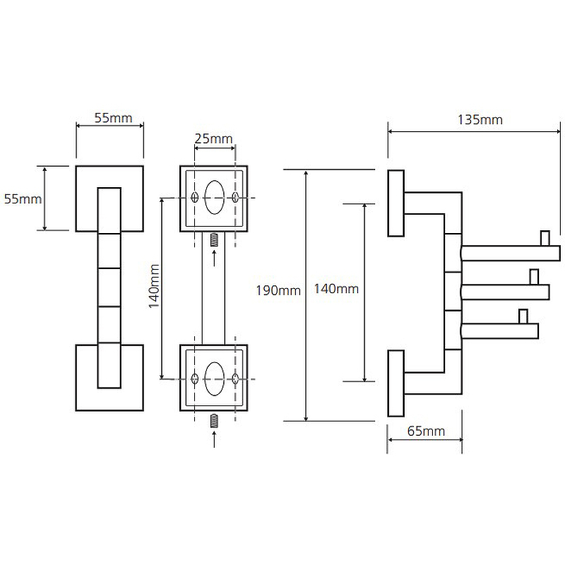 Тройной крючок поворотный Тройной крючок поворотный