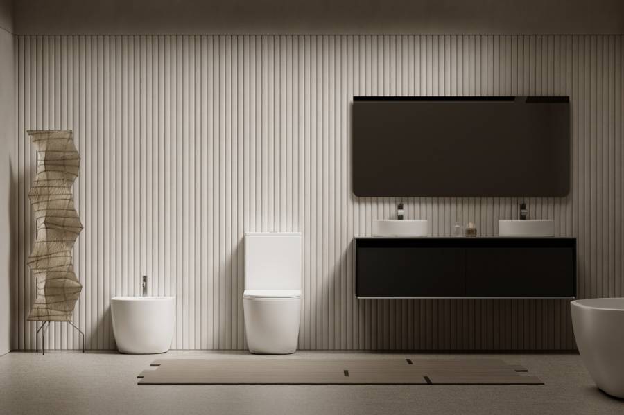 Биде ABBER Bequem AC1152 приставное белое Биде ABBER Bequem AC1152 приставное белое