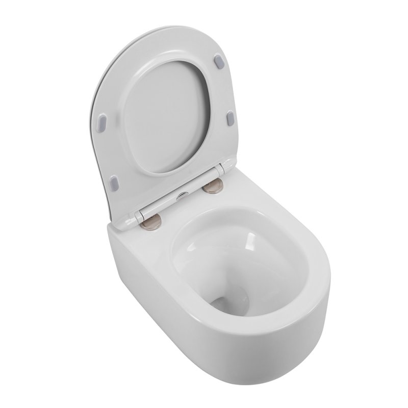 SOFT-TOR Чаша унитаза подвесного безободкового, смыв TORNADO, BB084CH-TOR SOFT-TOR Чаша унитаза подвесного безободкового, смыв TORNADO, BB084CH-TOR
