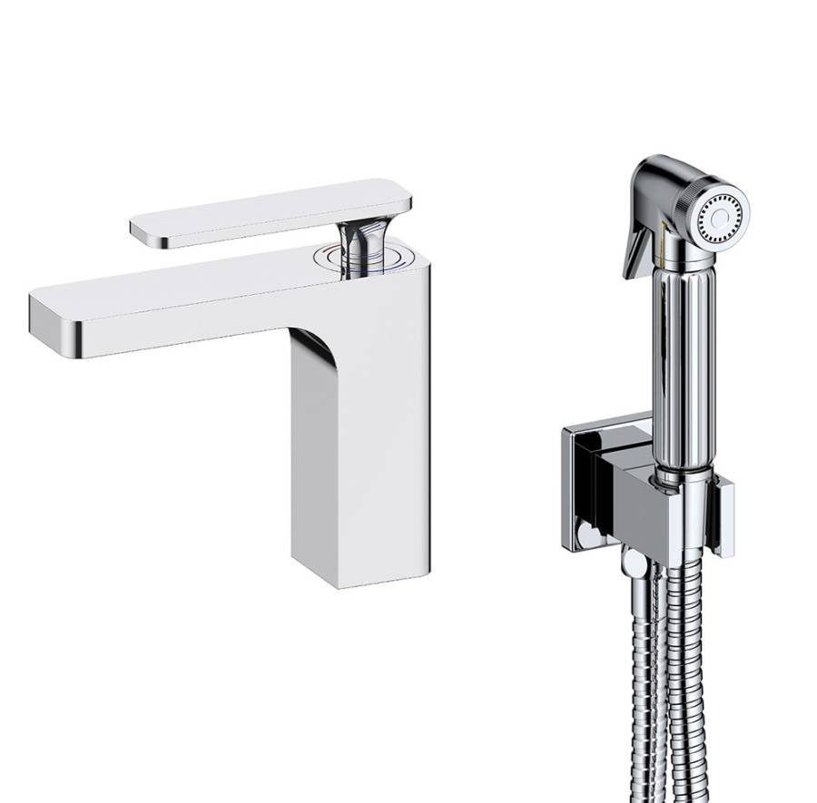 Смеситель Timo Torne 4360/00G для раковины с гигиеническим душем, хром Смеситель Timo Torne 4360/00G для раковины с гигиеническим душем, хром