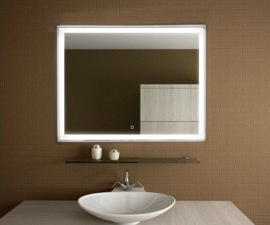 Зеркало Aralia LED (ШхГхВ) 800х25х600