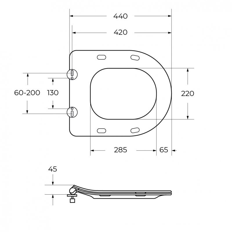 DUET Чаша подвесного унитаза безободкового с системой смыва "Торнадо",  CZR-2462-TH-TOR DUET Чаша подвесного унитаза безободкового с системой смыва "Торнадо",  CZR-2462-TH-TOR
