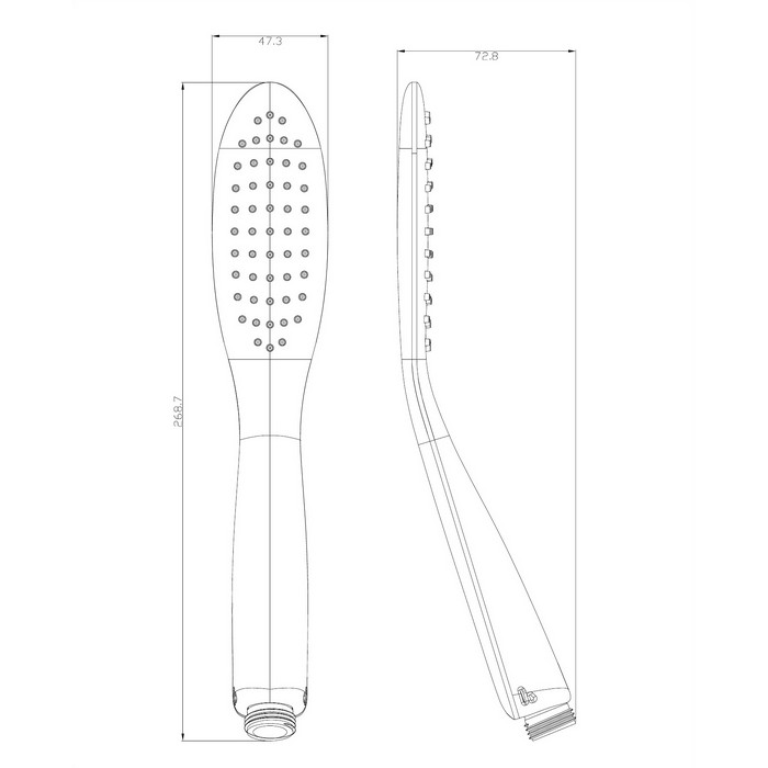Душевая лейка OMNIRES SIENA-RCRB (хром/белая) Душевая лейка OMNIRES SIENA-RCRB (хром/белая)