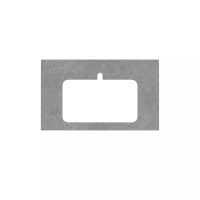 Столешница из керамогранита Фондамента 80, серая, PL2.DL500920R\80