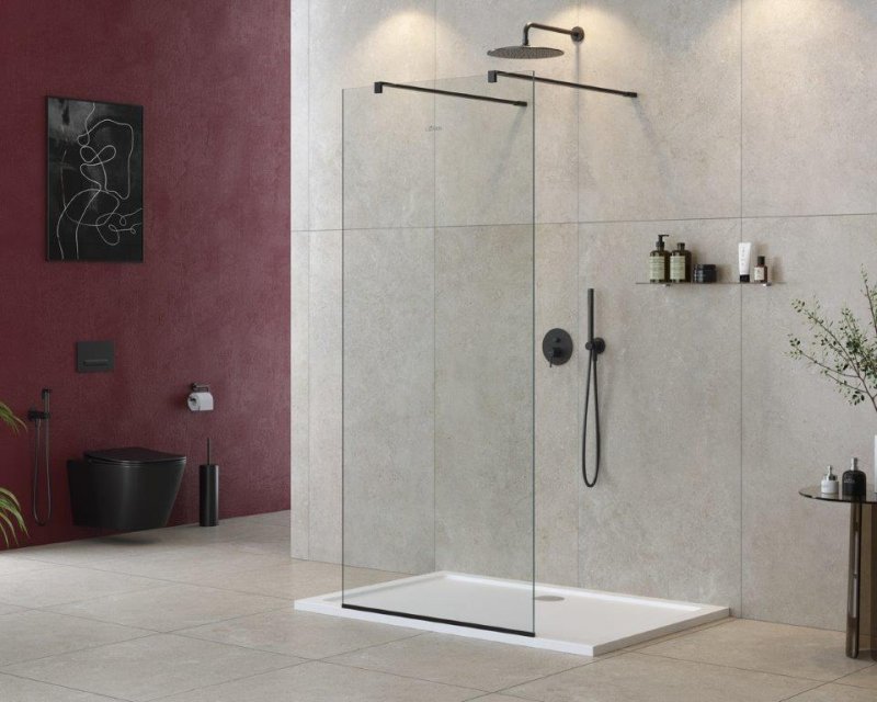 LIBERTA-L-2-80-120-C-NERO Душевая перегородка с возможностью двустороннего входа, стекло прозрачное, профиль чёрный, 800x1200x1950 мм LIBERTA-L-2-80-120-C-NERO Душевая перегородка с возможностью двустороннего входа, стекло прозрачное, профиль чёрный, 800x1200x1950 мм