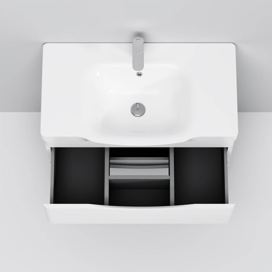 M80WCC0802WG Like, Раковина мебельная, керамическая, 80 см, встроенная, цвет: Белый, глянец M80WCC0802WG Like, Раковина мебельная, керамическая, 80 см, встроенная, цвет: Белый, глянец