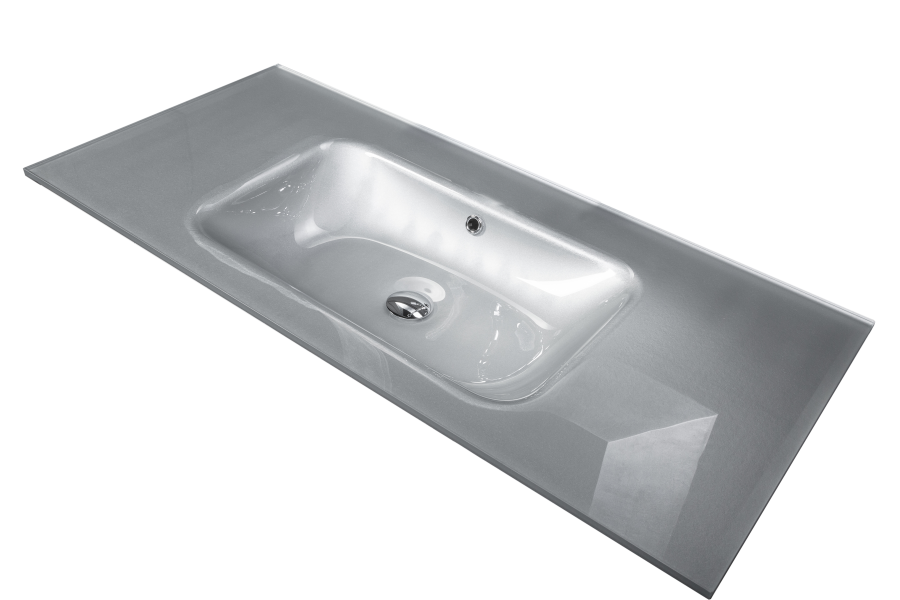 Столешница стекло 100см моноблок СЕРЕБРО Столешница стекло 100см моноблок СЕРЕБРО