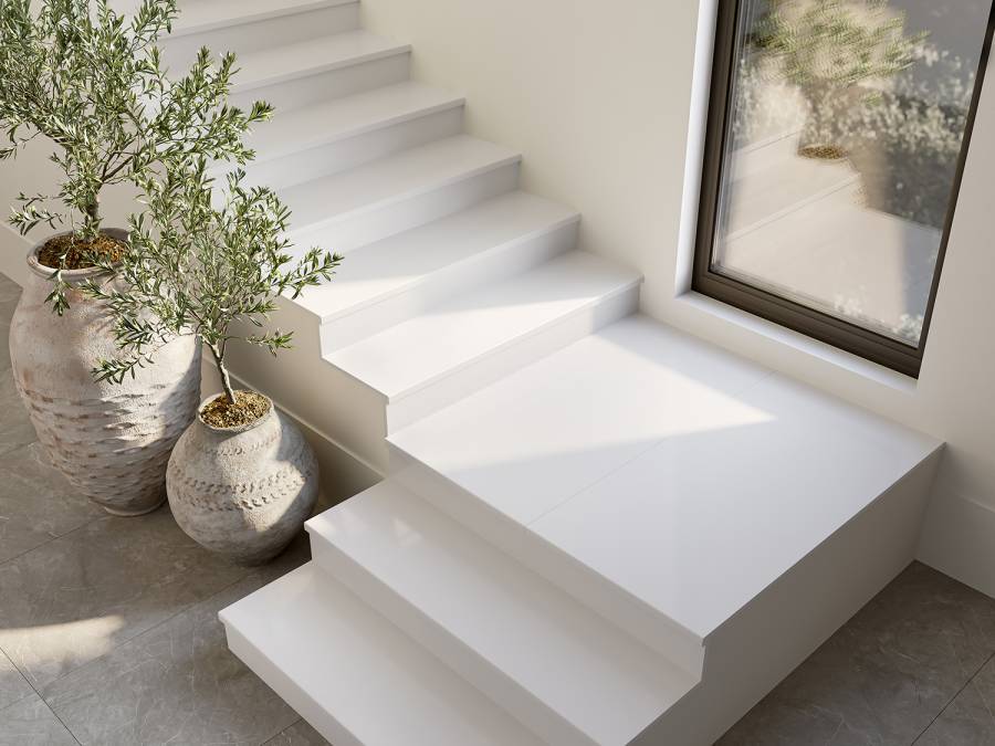 Керамический слэб ALPI WHITE 2400х800х15мм , Matt Керамический слэб ALPI WHITE 2400х800х15мм , Matt