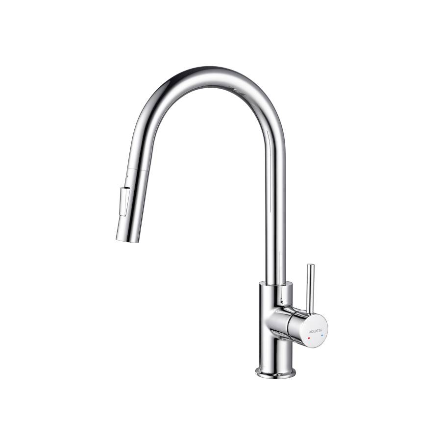 Смеситель для кухни с вытяжным изливом 2 jet AQUATEK AQ1384CR ЕВРОПА Смеситель для кухни с вытяжным изливом 2 jet AQUATEK AQ1384CR ЕВРОПА