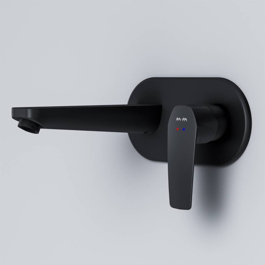 F90A72222 Gem, Смеситель д/умывальника, монтируемый в стену, чёрный, шт. F90A72222 Gem, Смеситель д/умывальника, монтируемый в стену, чёрный, шт.