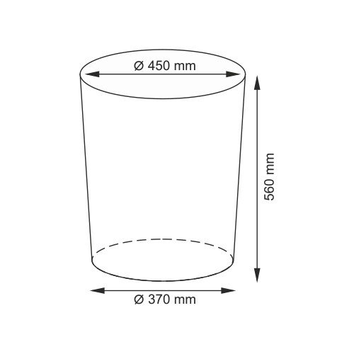 Aller WB-106-L Плетеная корзина для белья с крышкой Aller WB-106-L Плетеная корзина для белья с крышкой