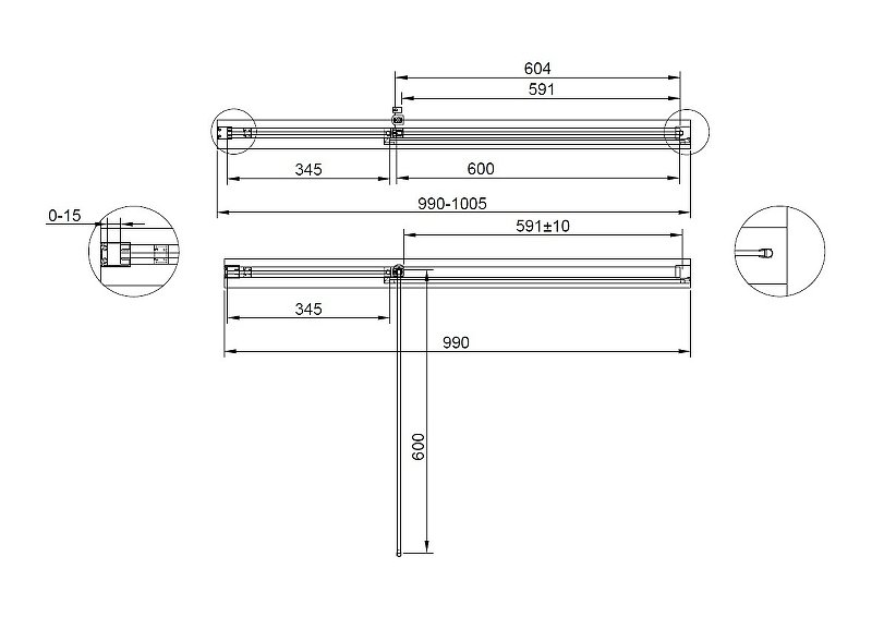 URBAN-B-12-100-C-NERO Душевая дверь URBAN-B-12-100-C-NERO Душевая дверь