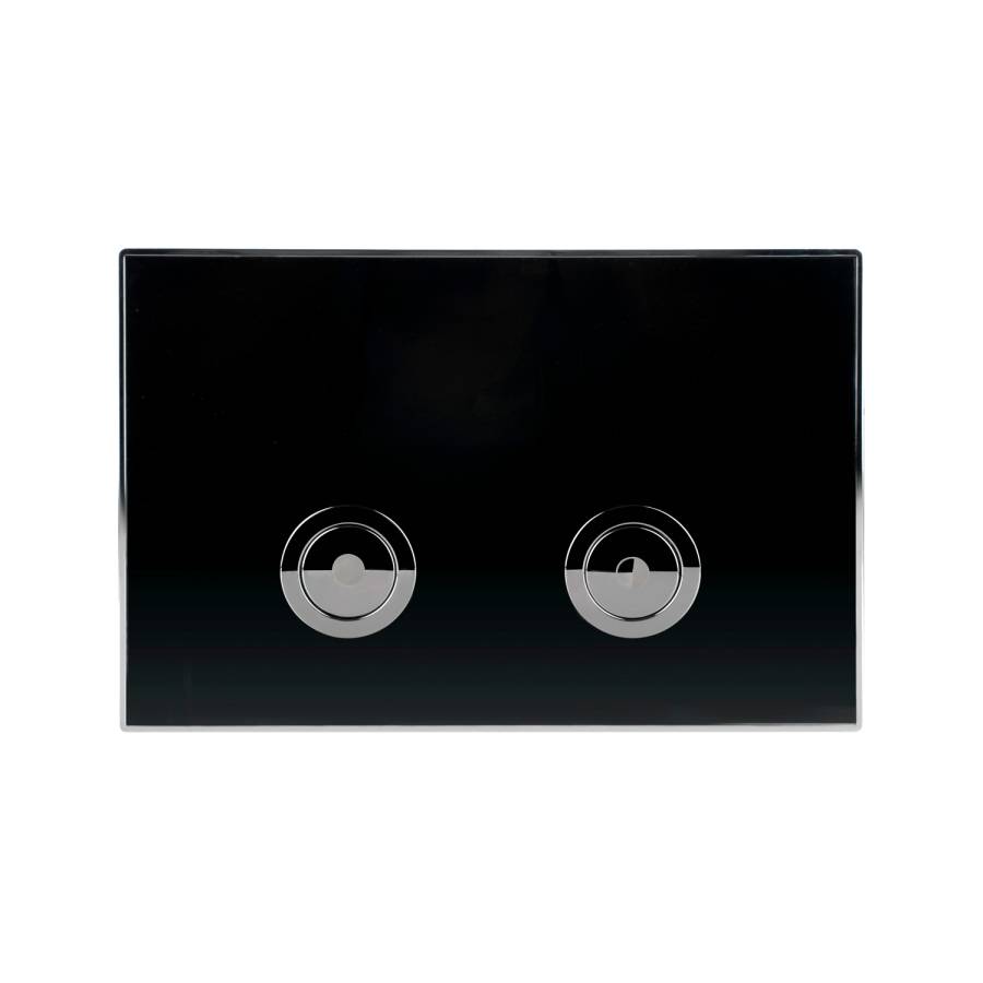 Клавиша смыва для пневматической инсталляции Point Венера, черный/хром, PN44071BC Клавиша смыва для пневматической инсталляции Point Венера, черный/хром, PN44071BC