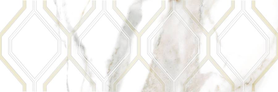 Декор Beryl белый 25х75,шт Декор Beryl белый 25х75,шт