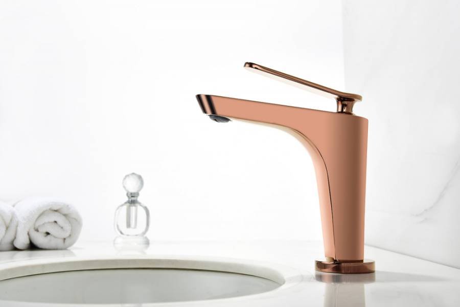 Смеситель ABBER Zeitlos AF8909RG для раковины, розовое золото Смеситель ABBER Zeitlos AF8909RG для раковины, розовое золото