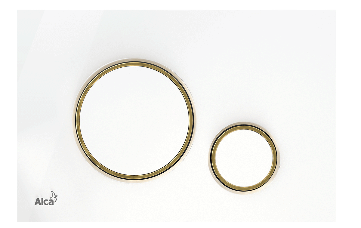 Кнопка управления для скрытых систем инсталляции, белый/золотой Кнопка управления для скрытых систем инсталляции, белый/золотой