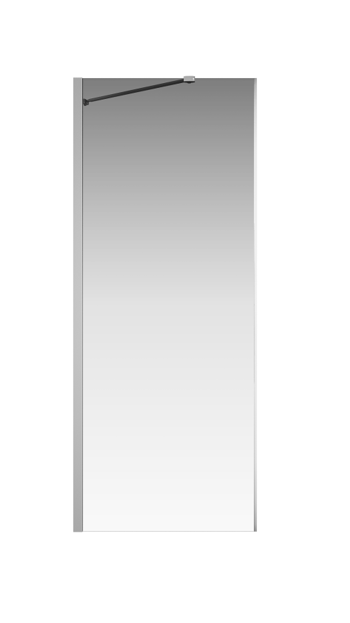 Душевая перегородка Creto Tenta 700 мм стекло прозрачное, профиль хром 123-SP-700-C-CH-8, EASY CLEAN Душевая перегородка Creto Tenta 700 мм стекло прозрачное, профиль хром 123-SP-700-C-CH-8, EASY CLEAN