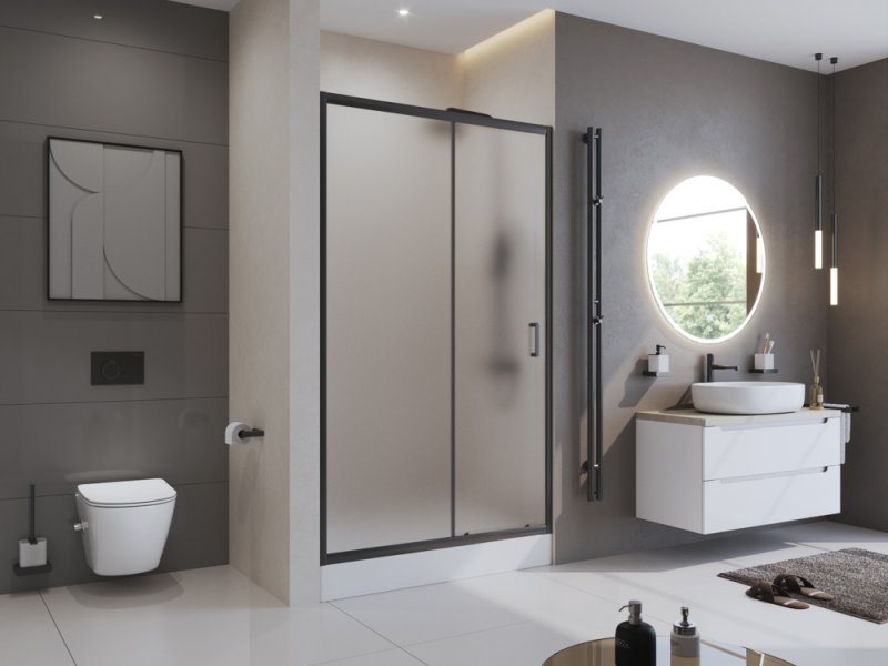 Душевая дверь в нишу BELBAGNO UNO-195-BF-1 Душевая дверь в нишу BELBAGNO UNO-195-BF-1