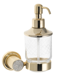 Настенный диспенсер ROYALE CRISTAL GOLD 10932-G Boheme Настенный диспенсер ROYALE CRISTAL GOLD 10932-G Boheme