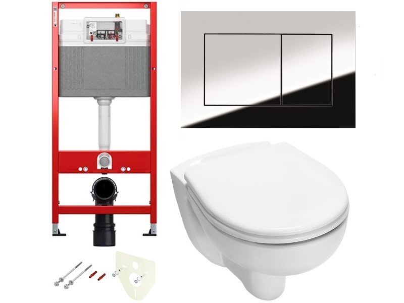 Комплект установки подвесного унитаза: модуль, панель TECEnow хром глянцевый, унитаз TECE V04 (снят с производства) Комплект установки подвесного унитаза: модуль, панель TECEnow хром глянцевый, унитаз TECE V04 (снят с производства)