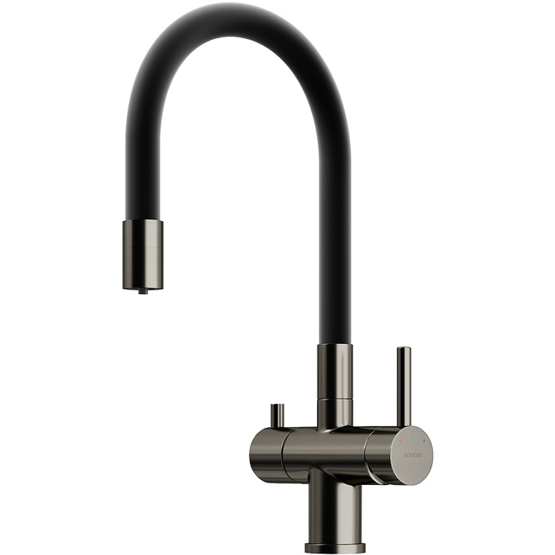 Смеситель для кухни SANCOS Lucia с возможностью подключения фильтра для воды, цвет вороненая сталь, арт. SC4004GG Смеситель для кухни SANCOS Lucia с возможностью подключения фильтра для воды, цвет вороненая сталь, арт. SC4004GG