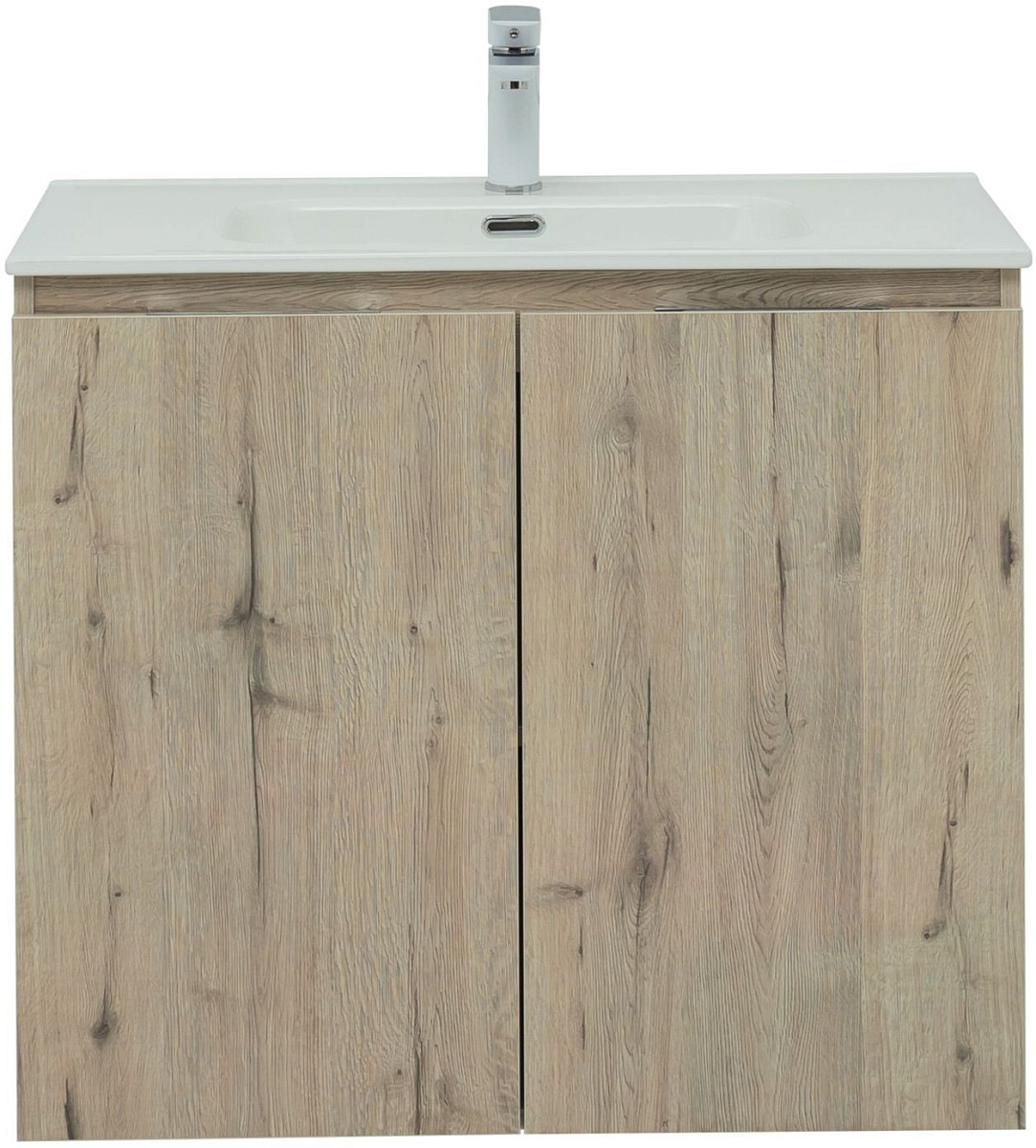 Тумба под раковину Aquanet Алвита New 80 2 дверцы, дуб веллингтон белый Тумба под раковину Aquanet Алвита New 80 2 дверцы, дуб веллингтон белый