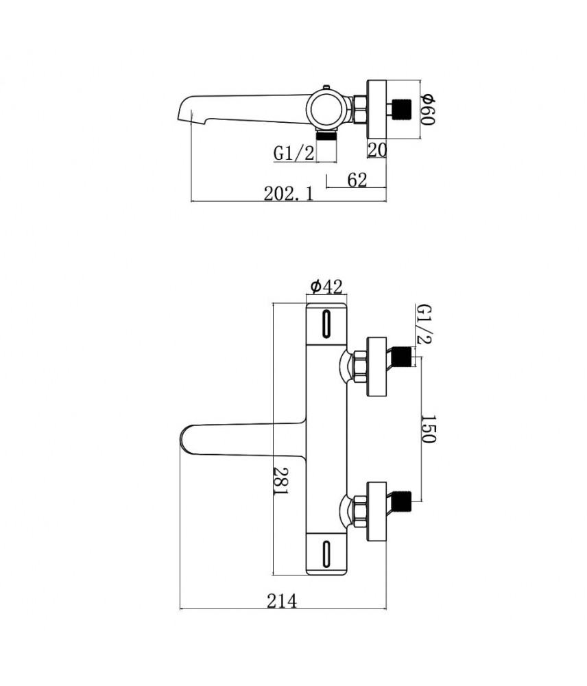 Термостат Agger Thermo A2460000 для ванны/душа Термостат Agger Thermo A2460000 для ванны/душа