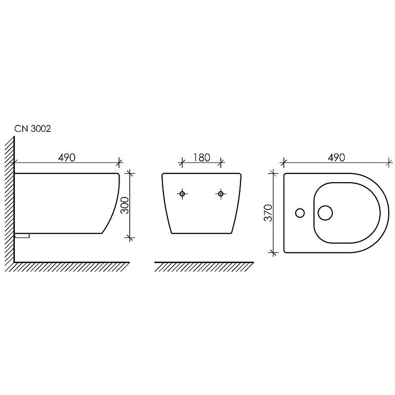 Подвесное биде Play Подвесное биде Play