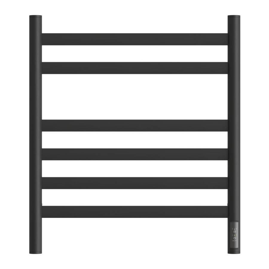 Полотенцесушитель электрический Point Селена PN16856B П6 500x600, диммер справа, черный Полотенцесушитель электрический Point Селена PN16856B П6 500x600, диммер справа, черный