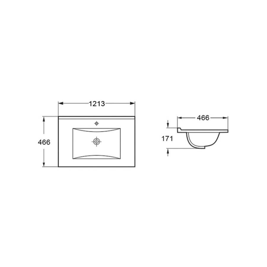 Раковина VBS-13120MB керамическая, цвет черный матовый Раковина VBS-13120MB керамическая, цвет черный матовый