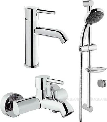 Набор смесителей Vitra Minimax S, 3 в 1 (раковина, в/д, душ. гарнитур 5 режимов) A49153EXP Набор смесителей Vitra Minimax S, 3 в 1 (раковина, в/д, душ. гарнитур 5 режимов) A49153EXP