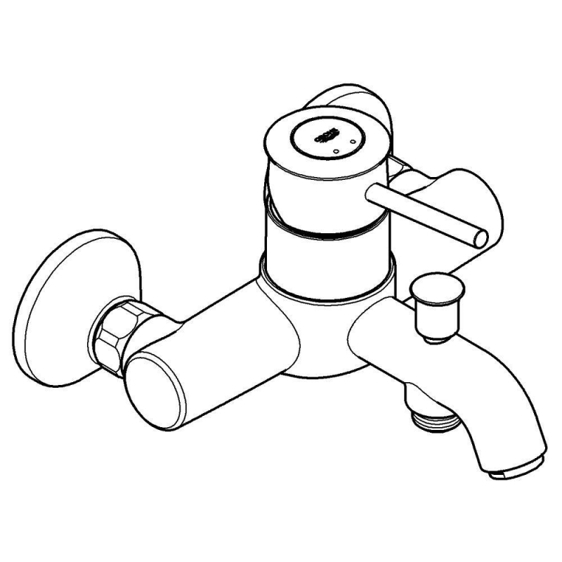 Смеситель для ванны Grohe BauClassic 32865000 хром Смеситель для ванны Grohe BauClassic 32865000 хром