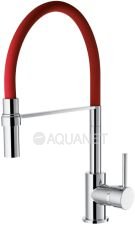 Смеситель для кухни Aquanet FF6215 красный