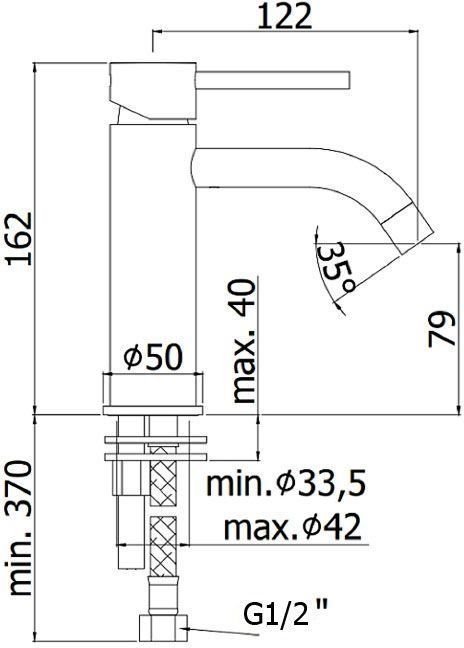 Смеситель для раковины Paffoni Light LIG071ST Смеситель для раковины Paffoni Light LIG071ST