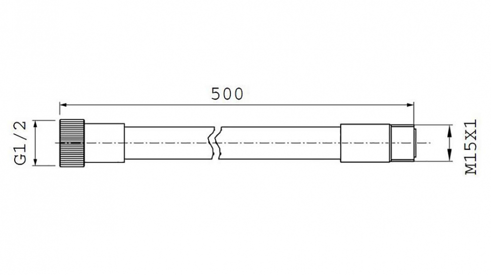 Шланг-переходник OMNIRES 50 см 203 17IN (инокс) Шланг-переходник OMNIRES 50 см 203 17IN (инокс)