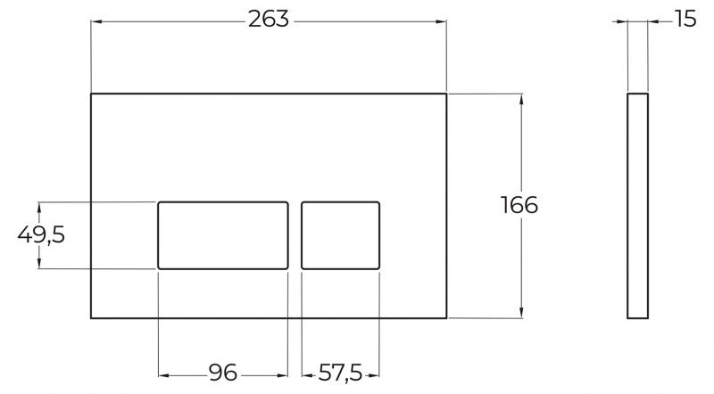 Кнопка смыва BelBagno BB040 Кнопка смыва BelBagno BB040