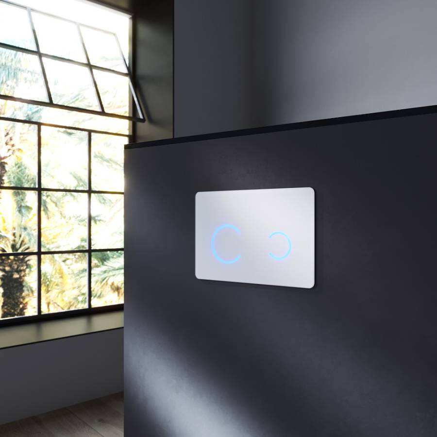 I0450B01 Touchless Pro, клавиша для инсталляции сенсорная бесконтактная, стекло, белый I0450B01 Touchless Pro, клавиша для инсталляции сенсорная бесконтактная, стекло, белый