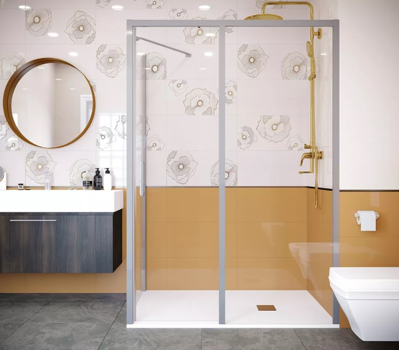 Душевая перегородка Creto Nota 700 мм стекло прозрачное профиль хром 122-SP-700-C-CH-6, EASY CLEAN Душевая перегородка Creto Nota 700 мм стекло прозрачное профиль хром 122-SP-700-C-CH-6, EASY CLEAN