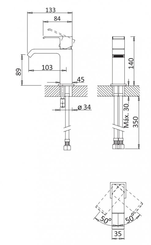 PORTA-LS1-SS Смеситель для раковины однорычажный, с донным клапаном, исполнение sunset PORTA-LS1-SS Смеситель для раковины однорычажный, с донным клапаном, исполнение sunset