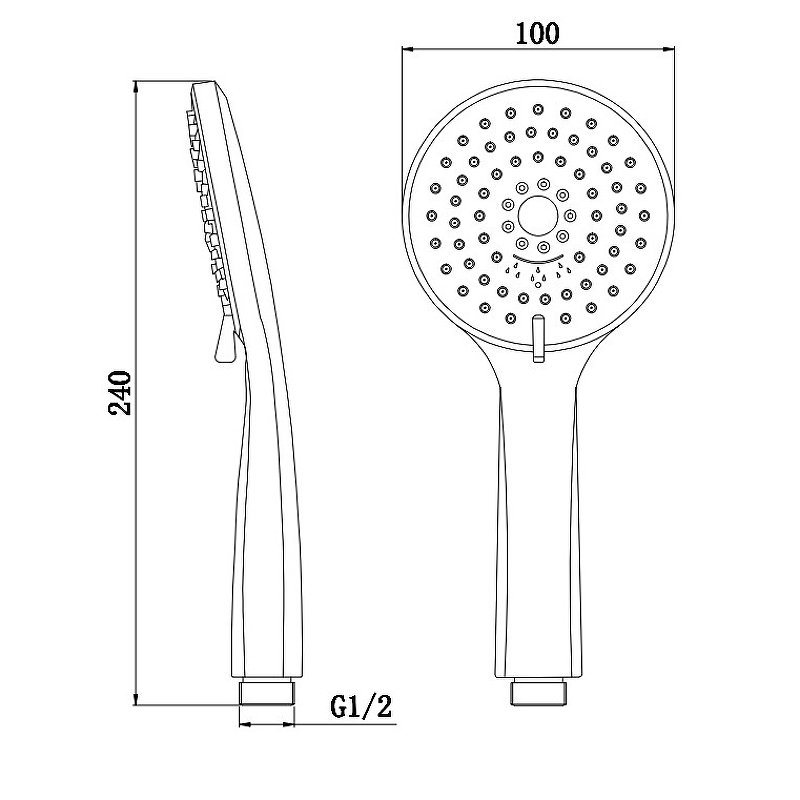 Ручной душ, ABS-пластик BB-D1C5 Ручной душ, ABS-пластик BB-D1C5