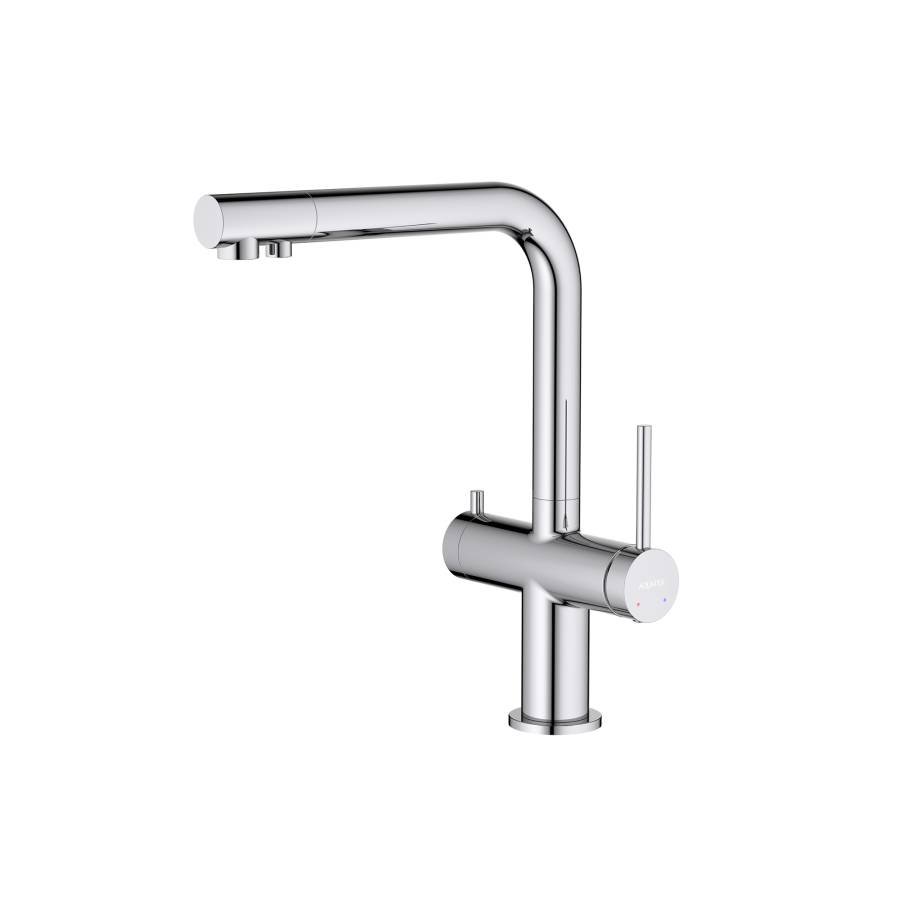 Смеситель для кухни с подключением к фильтру питьевой воды AQUATEK AQ1385CR ЕВРОПА Смеситель для кухни с подключением к фильтру питьевой воды AQUATEK AQ1385CR ЕВРОПА