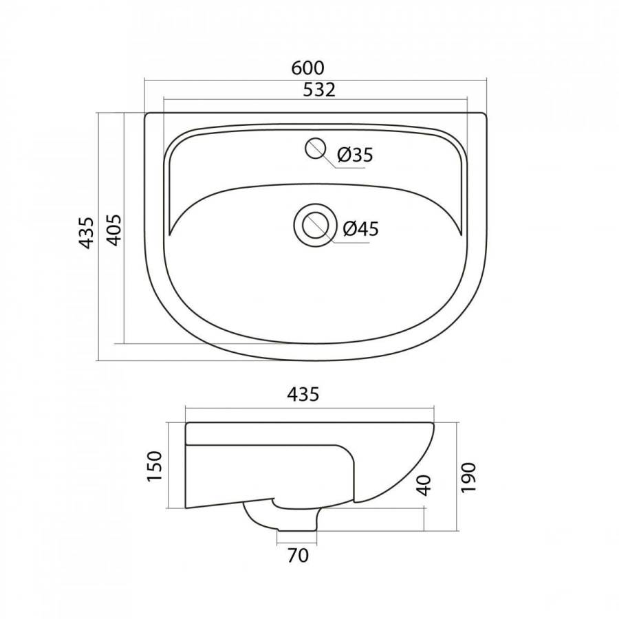 Раковина Santek Эллада 60 Раковина Santek Эллада 60