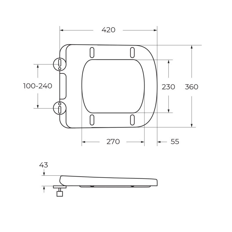 Чаша напольного унитаза BelBagno ALBANO BB120CPR Чаша напольного унитаза BelBagno ALBANO BB120CPR